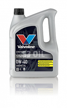 Масло Valvoline 0W40 SYNPOWER 4 L