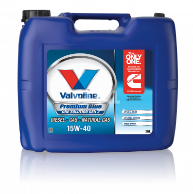 Масло Valvoline для ком.трансп. PREMIUM BLUE ONE SOL GEN 2 15W40 бочка 20 L