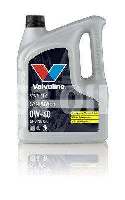Масло Valvoline 0W40 SYNPOWER 4 L