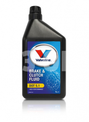 Жидкость тормозная Valvoline DOT 5.1 BRAKE & CLUTCH FLUID 1 L