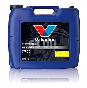 Масло Valvoline 5W30 SYNPOWER FE 20 L